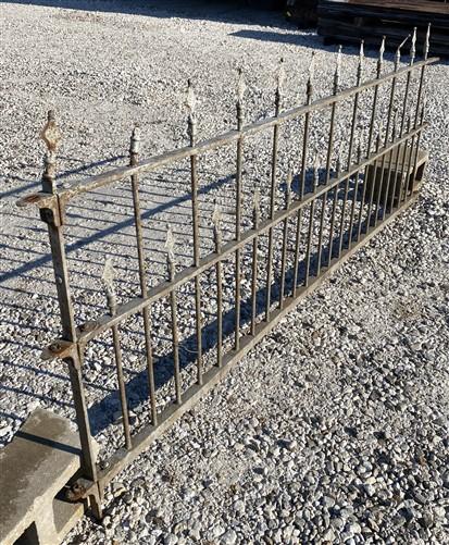 Fence Panel - Wrought Iron Fence Panel, Architectural Salvage Grate, Garden Art, Vintage, A16 by The Old Grainery (archite...