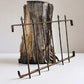 Wrought Iron Fence Panel, Architectural Salvage Grate, Garden Art, Vintage, A23