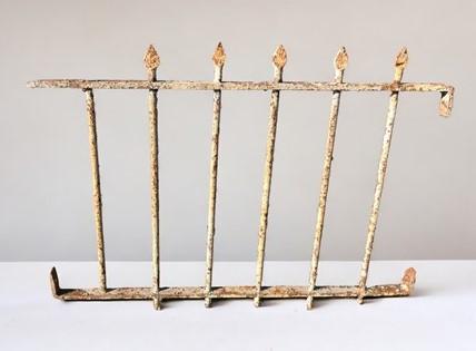 Fence Panel - Wrought Iron Fence Panel, Architectural Salvage Grate, Garden Art, Vintage, A23 by The Old Grainery (decorat...
