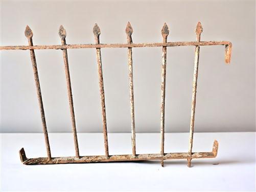 Wrought Iron Fence Panel, Architectural Salvage Grate, Garden Art, Vintage, A23