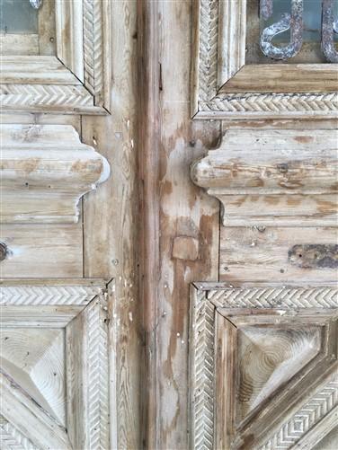 Antique French Double Doors (59.5x112) Iron Wood Doors, European Doors D264