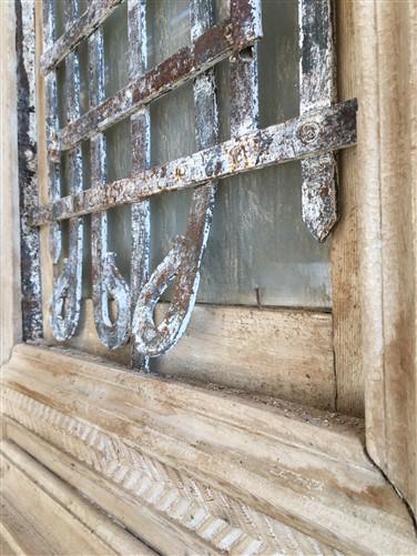 Antique French Double Doors (59.5x112) Iron Wood Doors, European Doors D264