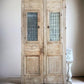 Antique French Double Doors (59.5x112) Iron Wood Doors, European Doors D264