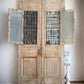 Antique French Double Doors (59.5x112) Iron Wood Doors, European Doors D264