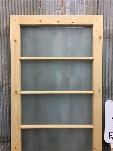 Door - French Single Door (36x80.5) 4 Pane Frosted Glass Door European Styled FM14 by The Old Grainery (antique doors, bar...