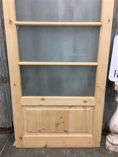 Door - French Single Door (36x80.5) 4 Pane Frosted Glass Door European Styled FM14 by The Old Grainery (antique doors, bar...