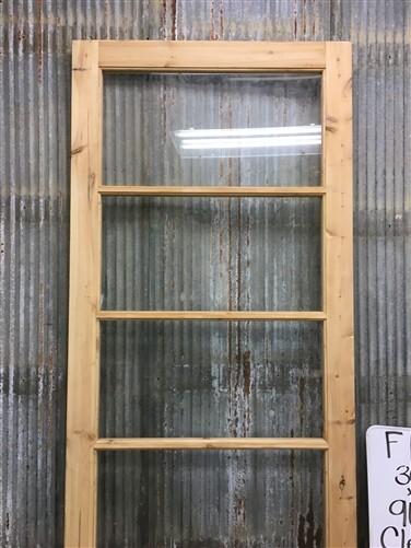 French Single Door (36x96.5) 4 Pane Glass Door European Styled FM15