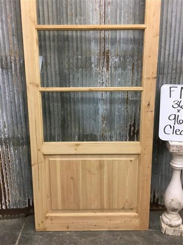 French Single Door (36x96.5) 4 Pane Glass Door European Styled FM15