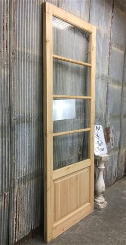 French Single Door (36x96.5) 4 Pane Glass Door European Styled FM15