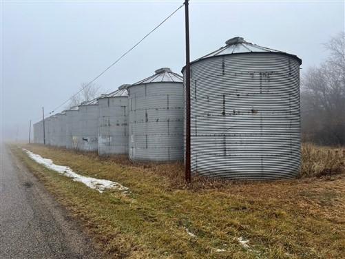 Grain Bin - Grain Bin, Vintage Storage Shed She Shed Garage Garden Tool Tiny Home Gazebo, Z by The Old Grainery (farm prim...