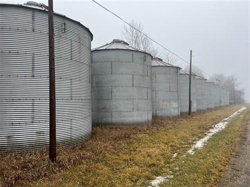 Grain Bin - Grain Bin, Vintage Storage Shed She Shed Garage Garden Tool Tiny Home Gazebo, Z by The Old Grainery (farm prim...