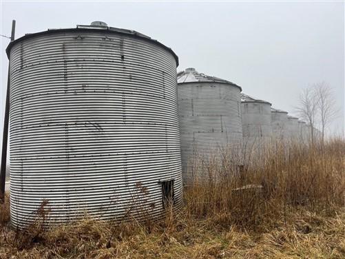 Grain Bin - Grain Bin, Vintage Storage Shed She Shed Garage Garden Tool Tiny Home Gazebo, Z by The Old Grainery (farm prim...