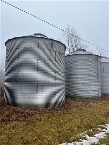 Grain Bin - Grain Bin, Vintage Storage Shed She Shed Garage Garden Tool Tiny Home Gazebo, Z by The Old Grainery (farm prim...