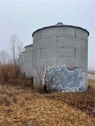 Grain Bin - Grain Bin, Vintage Storage Shed She Shed Garage Garden Tool Tiny Home Gazebo, Z by The Old Grainery (farm prim...