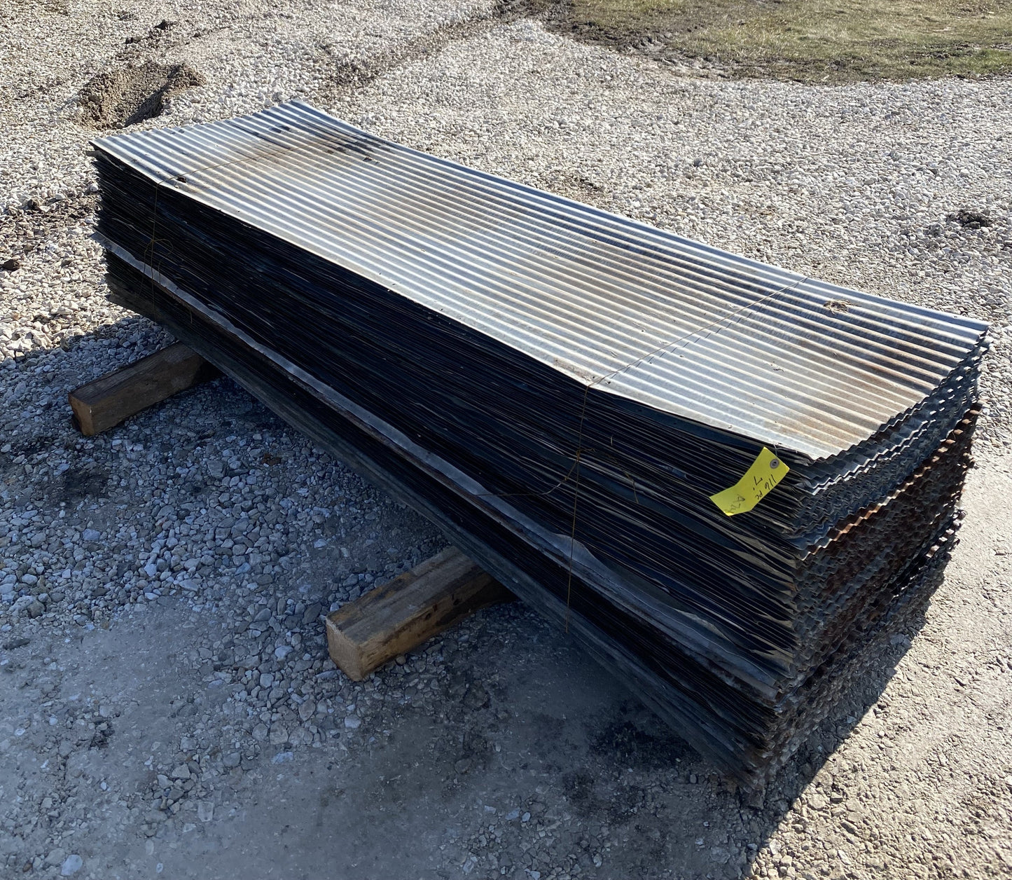 116 Sheets Barn Tin, Corrugated Metal Reclaimed Salvage, 7' Long 1624 sq ft, A74