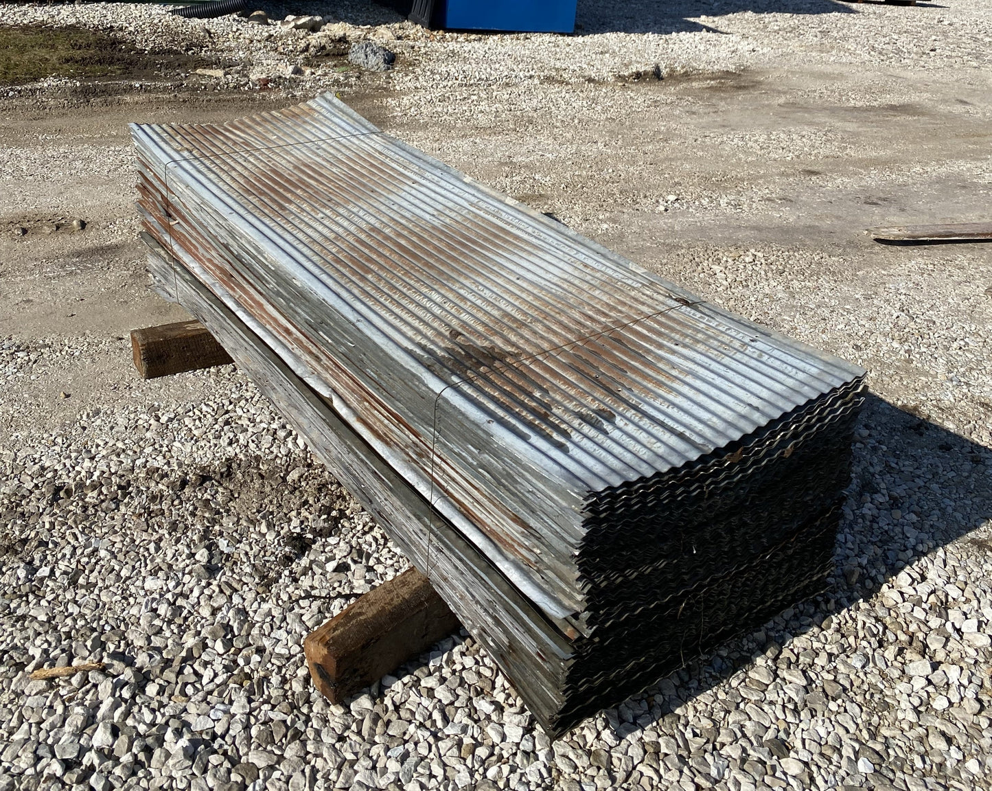 116 Sheets Barn Tin, Corrugated Metal Reclaimed Salvage, 7' Long 1624 sq ft, A74
