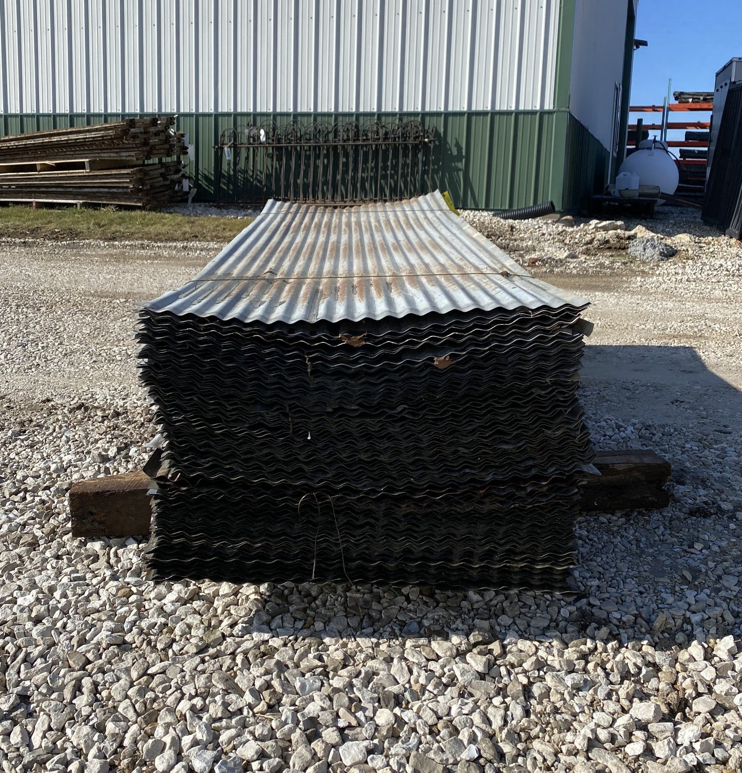 116 Sheets Barn Tin, Corrugated Metal Reclaimed Salvage, 7' Long 1624 sq ft, A74