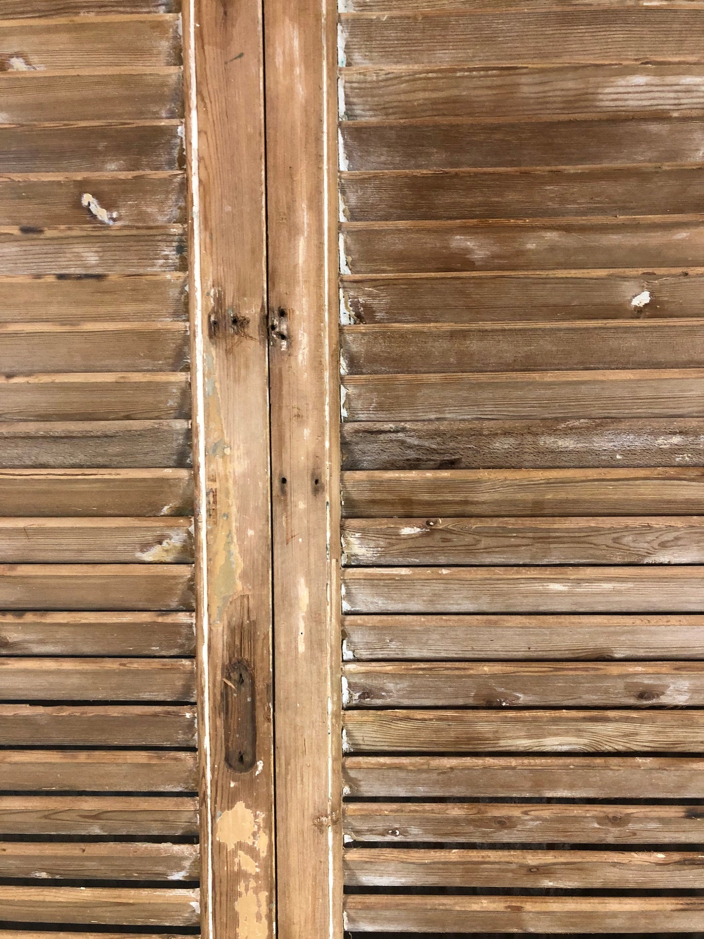 Door - Antique Shutter French Double Doors with Jamb (37x90) European Panel Door S19 by The Old Grainery (antique doors, b...