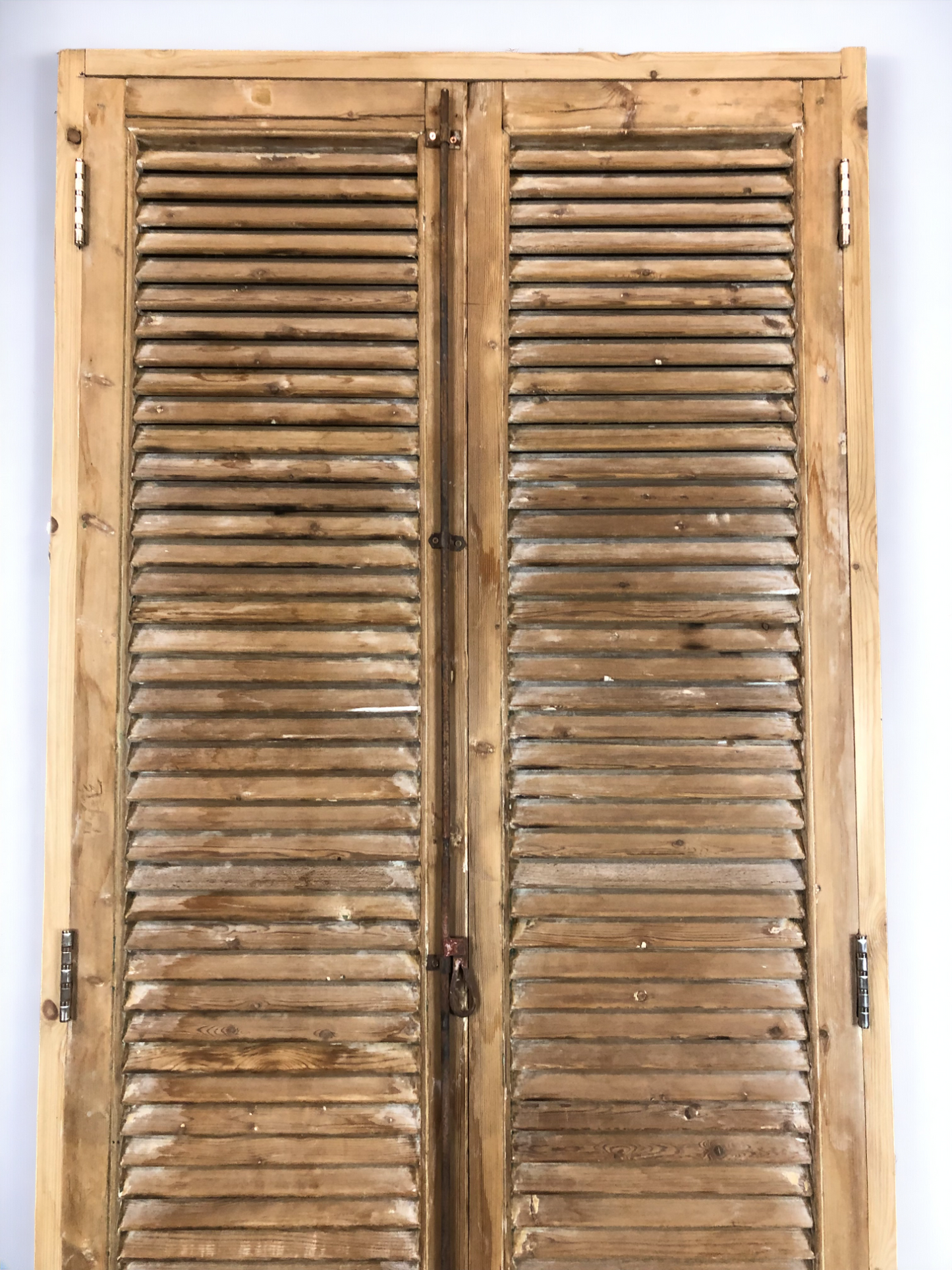 Door - Antique Shutter French Double Doors with Jamb (37x90) European Panel Door S19 by The Old Grainery (antique doors, b...