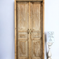 Antique Encased French Double Doors (38x87.5) European Panel Doors With Jamb S22