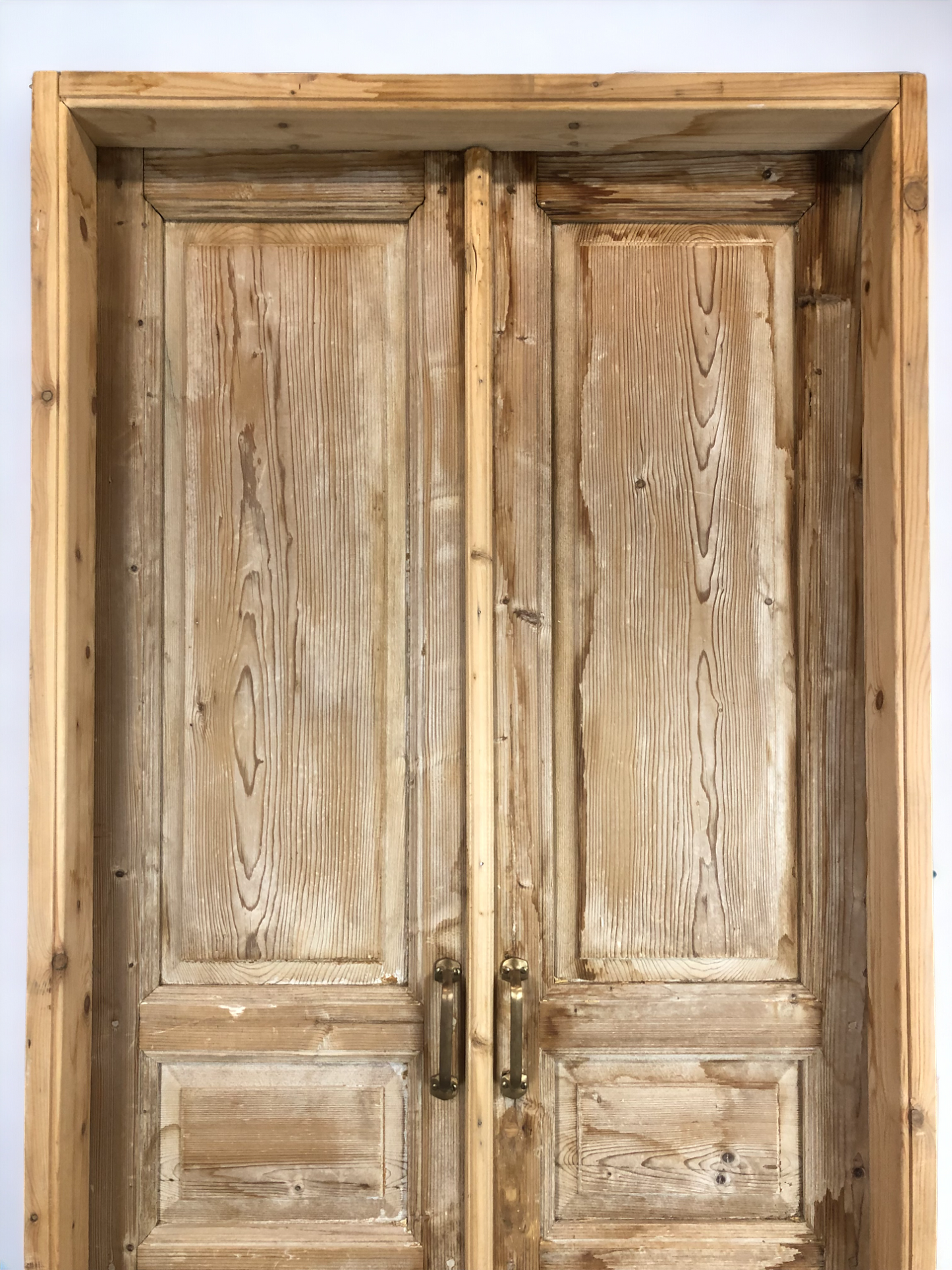 Antique French Double Doors with Jamb (38x87.5) European Panel Doors S22