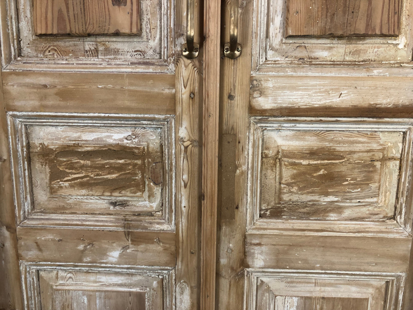 Antique French Double Doors with Jamb (39x95) European Panel Doors S23