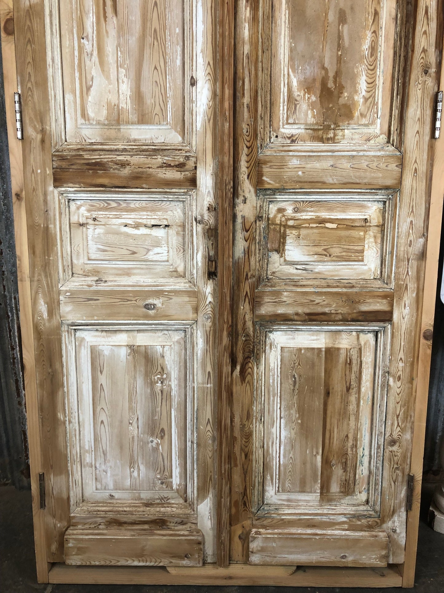 Antique French Double Doors with Jamb (39x95) European Panel Doors S23