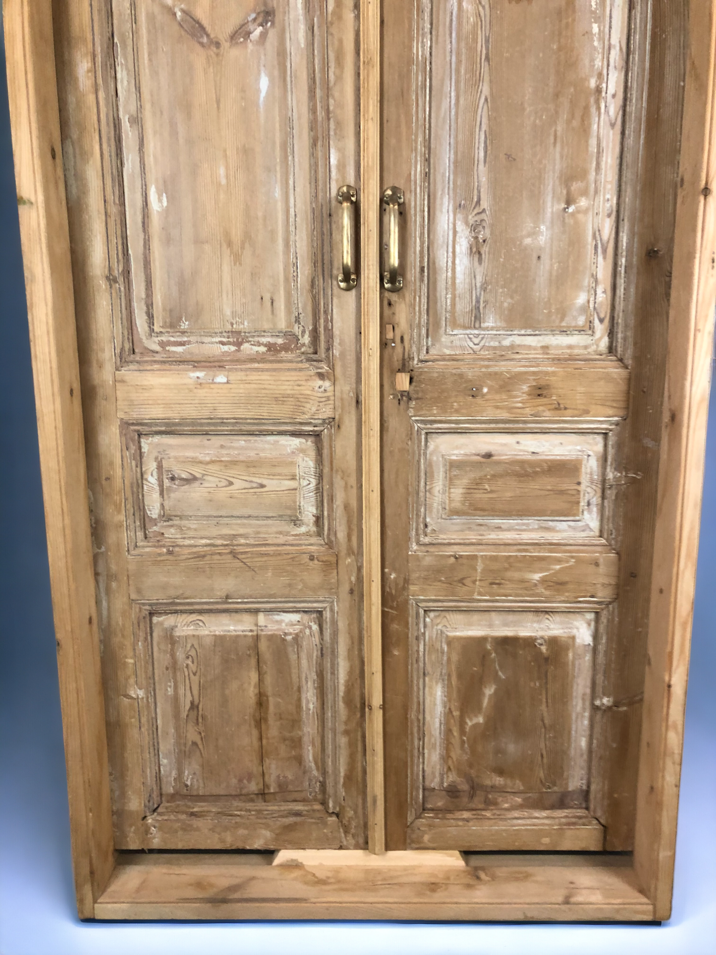 Antique French Double Doors with Jamb (42x92) European Panel Doors S24