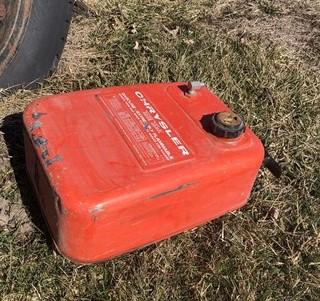 Gas tank - 6 Gallon Chrysler Tote Tank, Gasoline Gas Can, Outboard Boat Motor Vintage B, by The Old Grainery (6 gallon, bo...