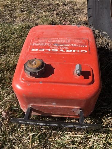 Gas tank - 6 Gallon Chrysler Tote Tank, Gasoline Gas Can, Outboard Boat Motor Vintage B, by The Old Grainery (6 gallon, bo...