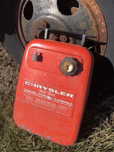 Gas tank - 6 Gallon Chrysler Tote Tank, Gasoline Gas Can, Outboard Boat Motor Vintage B, by The Old Grainery (6 gallon, bo...
