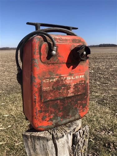 Gas tank - 6 Gallon Chrysler Tote Tank, Gasoline Gas Can, Outboard Boat Motor Vintage C, by The Old Grainery (6 gallon, bo...