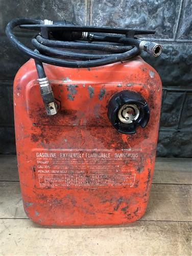 Gas tank - 6 Gallon Chrysler Tote Tank, Gasoline Gas Can, Outboard Boat Motor Vintage E, by The Old Grainery (6 gallon, bo...