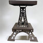Patio Furniture - Pair Eiffel Tower Seats, Paris France, Metal Patio Furniture, Square Top by The Old Grainery (Brown, Cha...