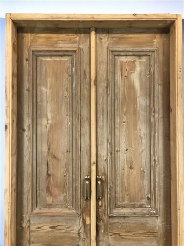 Antique French Double Doors with Jamb (42x91) European Panel Doors S26