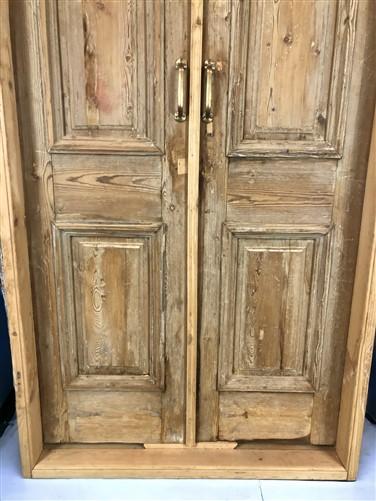 Antique French Double Doors with Jamb (42x91) European Panel Doors S26