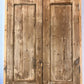 Antique French Double Doors with Jamb (42x91) European Panel Doors S26