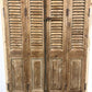 Antique Shutter French Double Door with Jamb (43.5x90) European Door S35