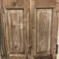 Antique Shutter French Double Door with Jamb (43.5x90) European Door S35
