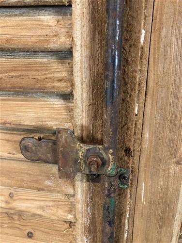 Antique Shutter French Double Door with Jamb (43.5x90) European Door S35