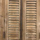 Antique Shutter French Double Door with Jamb (43.5x90) European Door S35