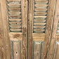 Antique Shutter French Double Door with Jamb (39.5x94.5) European Door S36
