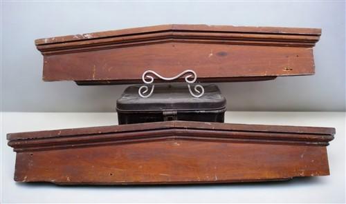 Crown Molding - Pair Crown Molding Headers, Trim Door Window Pediment Architectural Salvage B13, by The Old Grainery (brow...