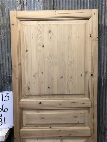 French Single Door (36x81) European Styled Door, Raised Panel Door, Q13