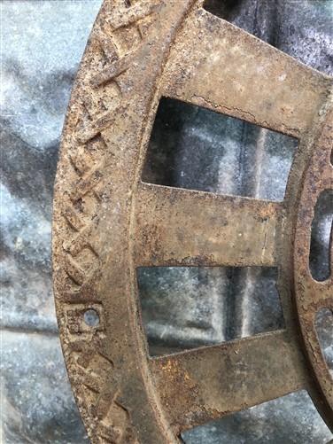 Stove Pipe collar - Cast Iron Round Stove Pipe Collar, Chimney Flue Cover, Ornate Grate Heat Ring O, by The Old Grainery (...
