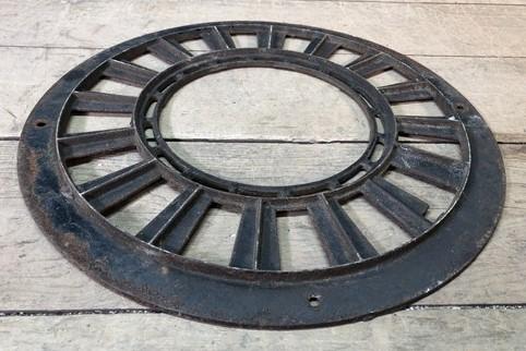Stove Pipe collar - Cast Iron Round Stove Pipe Collar, Chimney Flue Cover, Ornate Grate Heat Ring O, by The Old Grainery (...
