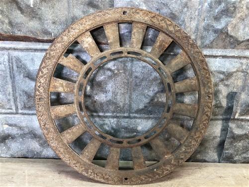Stove Pipe collar - Cast Iron Round Stove Pipe Collar, Chimney Flue Cover, Ornate Grate Heat Ring O, by The Old Grainery (...