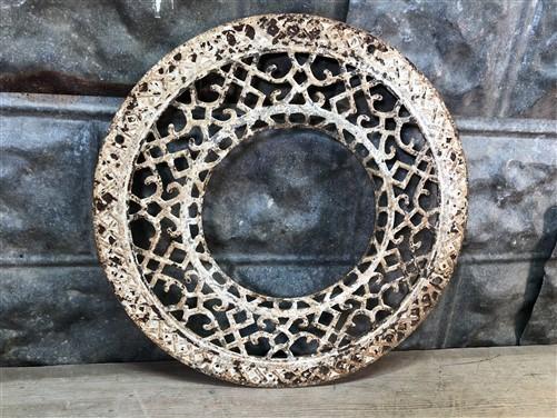 Stove Pipe collar - Cast Iron Round Stove Pipe Collar, Chimney Flue Cover, Ornate Grate Heat Ring P, by The Old Grainery (...