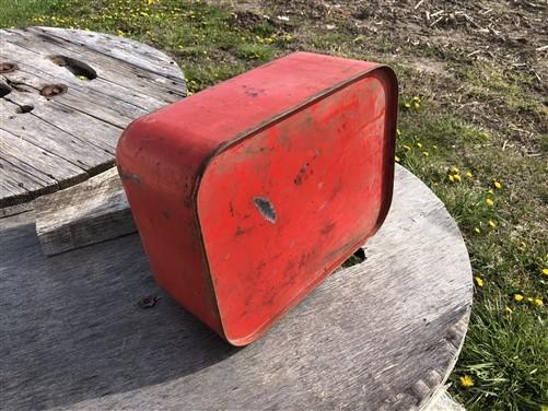 Gas Can - Small Gasoline Gas Fuel Tank Metal Can Outboard Boat Motor Johnson Vintage V, by The Old Grainery (boat, can, fuel)