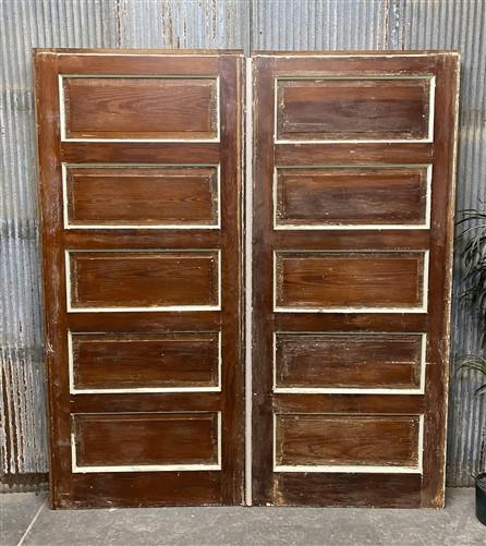 Pair of Vintage Pocket Doors (73.25x82.75) Sliding Doors, Architectural Salvage